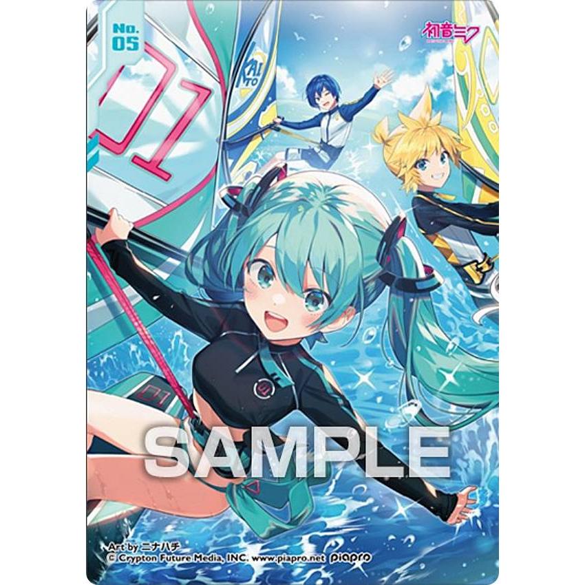 No.05 初音ミク＆KAITO＆鏡音レン】初音ミク キラキラクリアカード