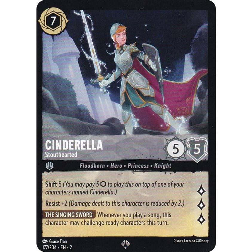 ディズニー ロルカナ 177/204・EN・2 Cinderella - Stouthearted (SR