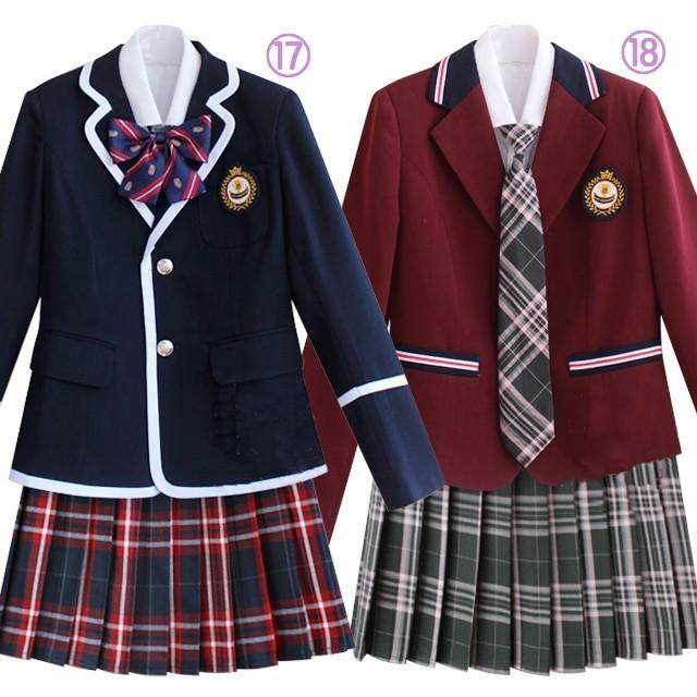 ブレザー 制服 セット 女子高生 5点セット プリーツスカート 制服