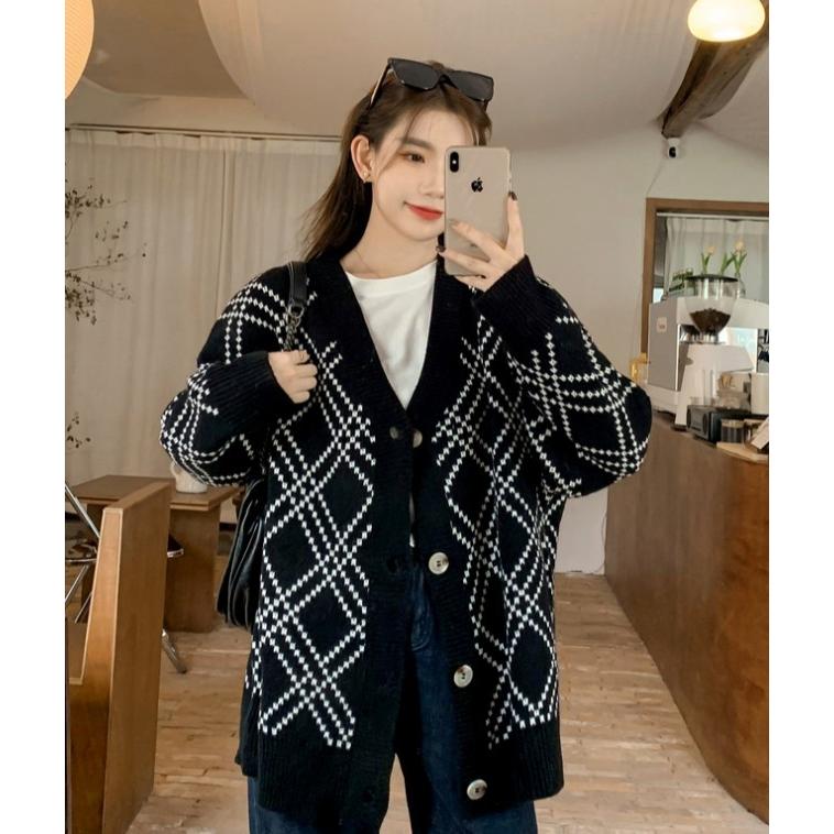 ニットカーディガン レディース トップス 長袖 秋冬 ショート丈