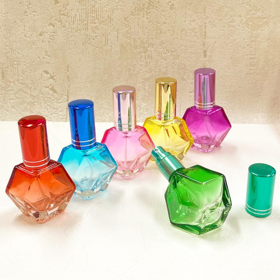 カラフル ダイヤカット スプレーボトル】10ml 香水 アトマイザー