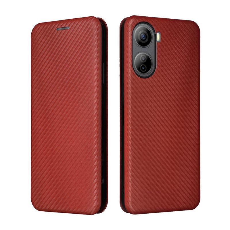 ZTE Libero 5G IV ケース 手帳型 Libero 5G IV カバー 炭素繊維素材