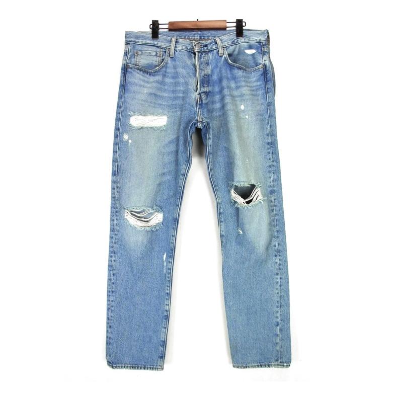キス KITH × リーバイス Levis 18AW 【THRASHED 501 DENIM 】 ダメージ
