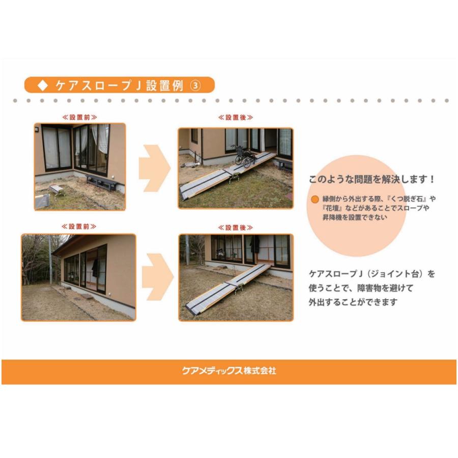 ケアメディックス スロープ 車いす用スロープ ケアスロープJ CSJ-350