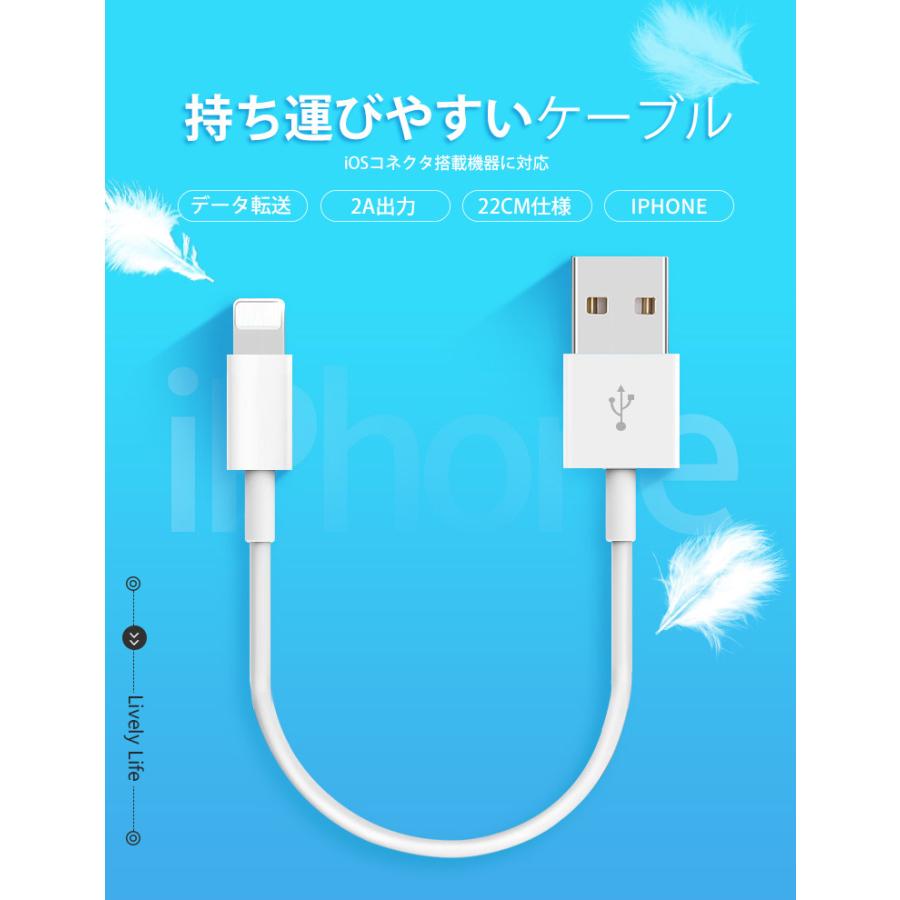 LivelyLife（ライブリーライフ） 2本セット iPhone USB 充電ケーブル