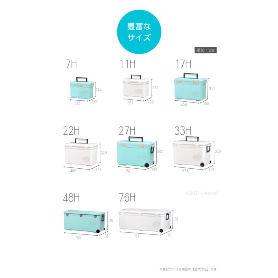伸和（SHINWA） クーラーボックス 大型 保冷力 釣り おしゃれ 76L