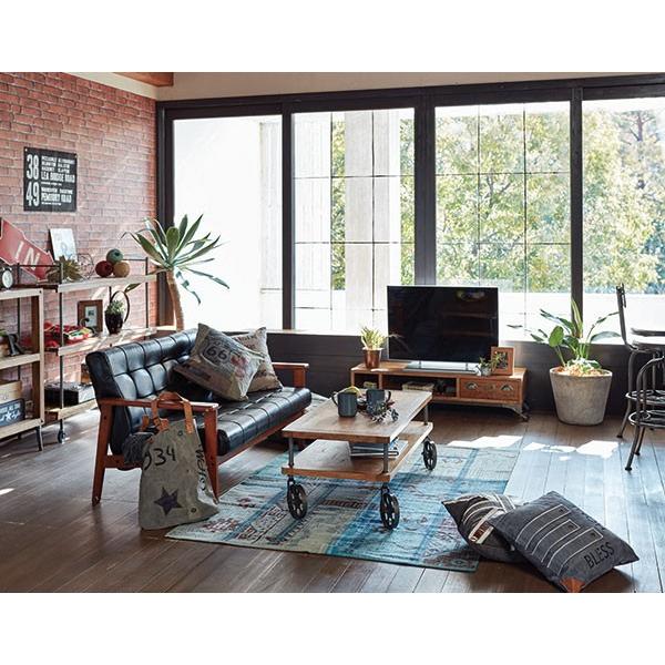 □在庫限り・入荷なし□ オープンラック 2段 本棚 ミッドセンチュリー