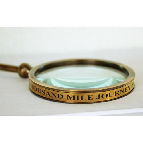 輸入雑貨 ルーペ 天眼鏡 ブラス クラシック 虫眼鏡 アンティーク風