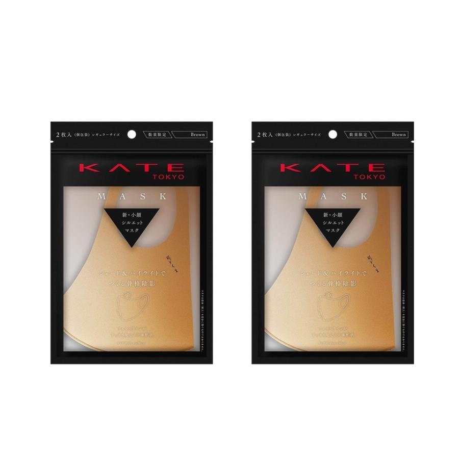 2個セット】ケイト マスクIII ブラウン(2枚入)×2点 生産終了品 KATE