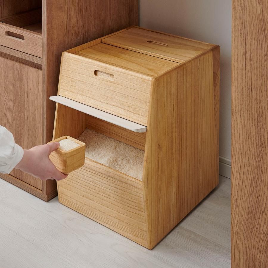 OSMAC 米びつ 30kg KIRISAI 桐のこめ櫃 （ 桐 天然木 日本製 調湿 一合