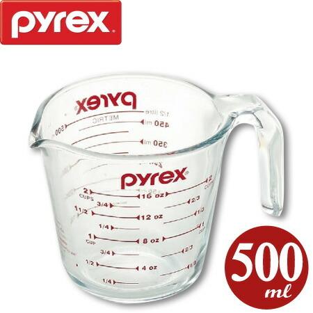 PYREX（パイレックス） 計量カップ 500ml 耐熱ガラス メジャーカップ