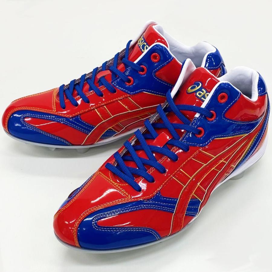 ASICS（アシックス） 【サイズ交換送料無料】レッド×ブルー 野球