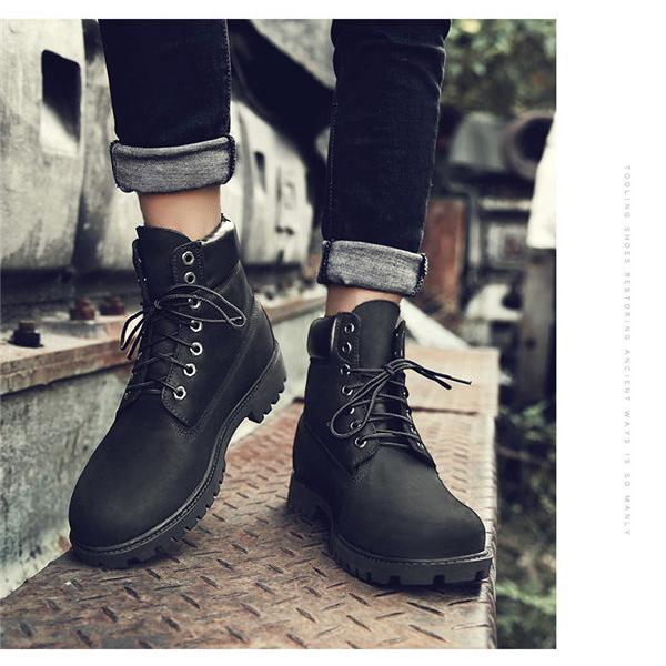 ブーツ メンズ ワークブーツ 本革 ハイカットブーツ 紳士靴 レザー