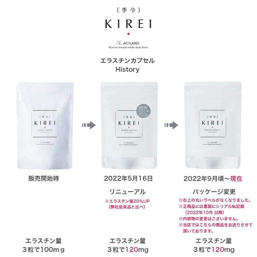 リニューアル エラスチン量20％UP♪】季令 （ KIREI ） エラスチン