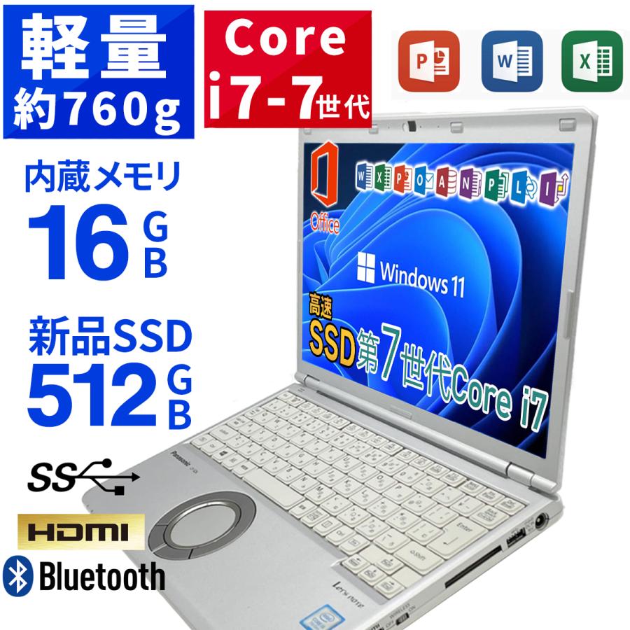 Let's note SZ Windows11 ノートパソコン 中古 Note Panasonic CF-SZ6