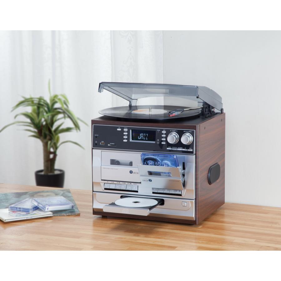 マルチオーディオプレーヤー 多機能レコードプレイヤー ステレオ CD