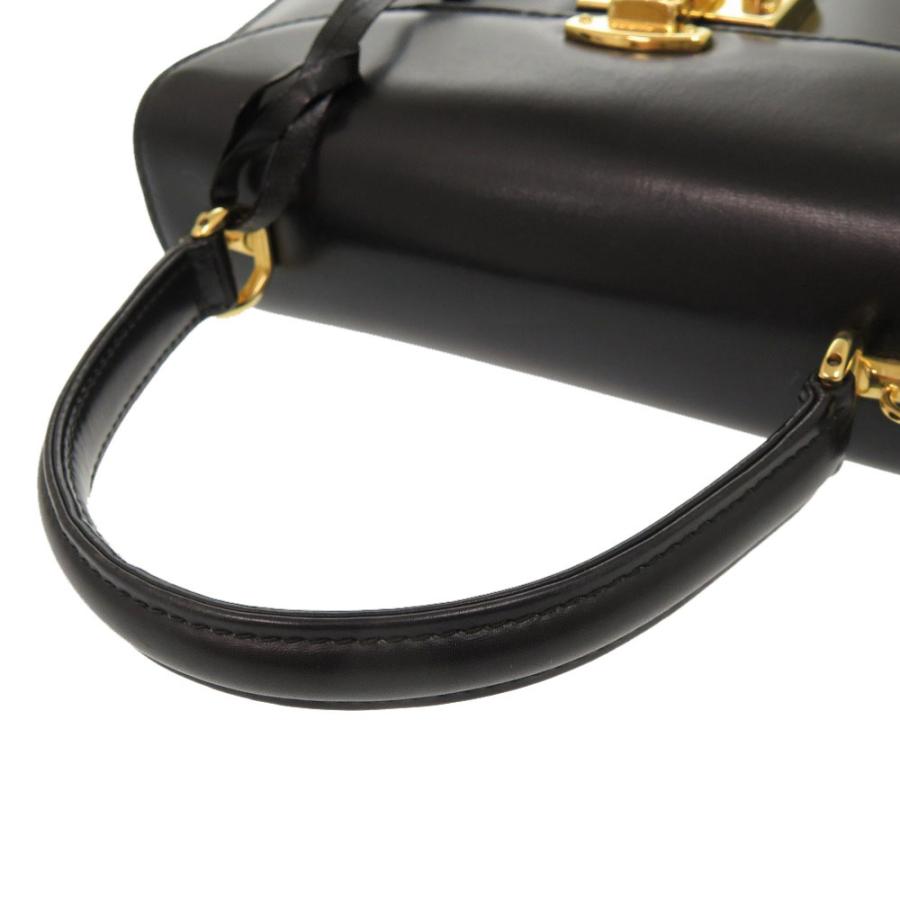 GUCCI（グッチ） レディロック レザー ブラック ゴールド金具 000 46