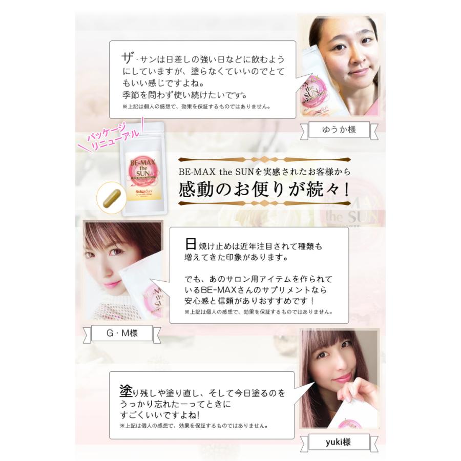 紫外線対策 メール便送料無料 飲む日傘 サプリ BE-MAX the SUN ビー