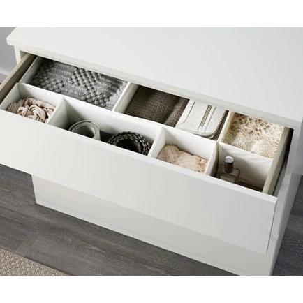 IKEA イケア 送料750円 MALM マルム チェスト（引き出し×3）, ホワイト