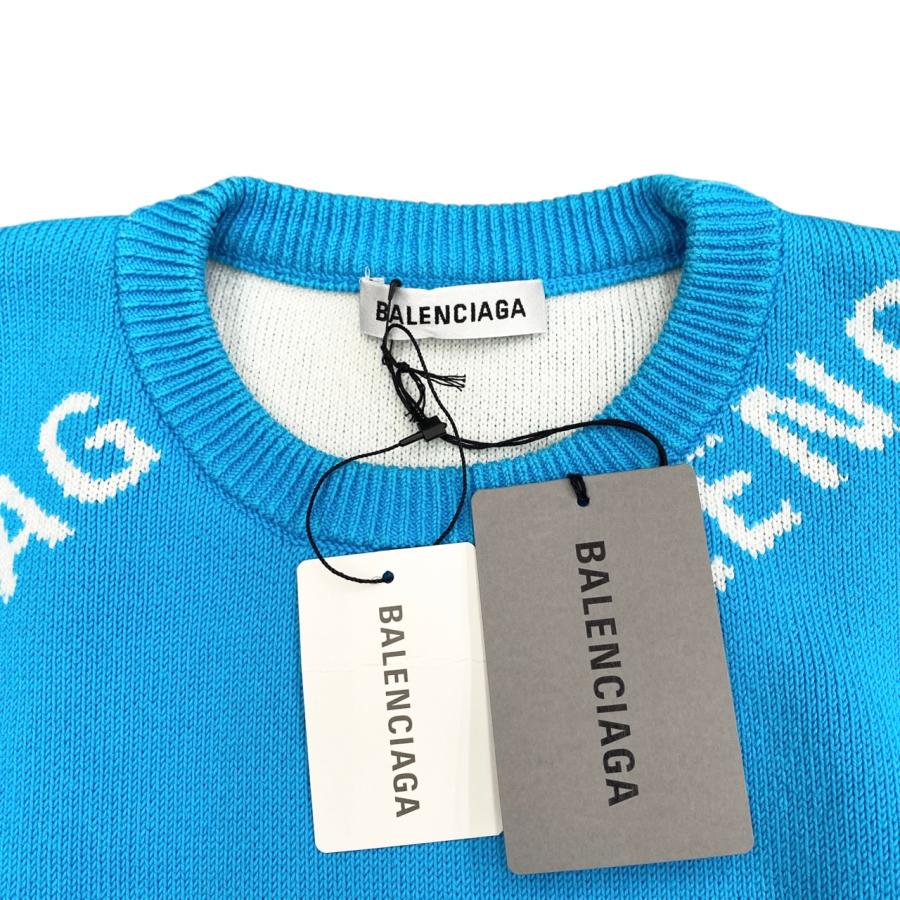 BALENCIAGA（バレンシアガ） ニットセーター オールオーバーロゴ