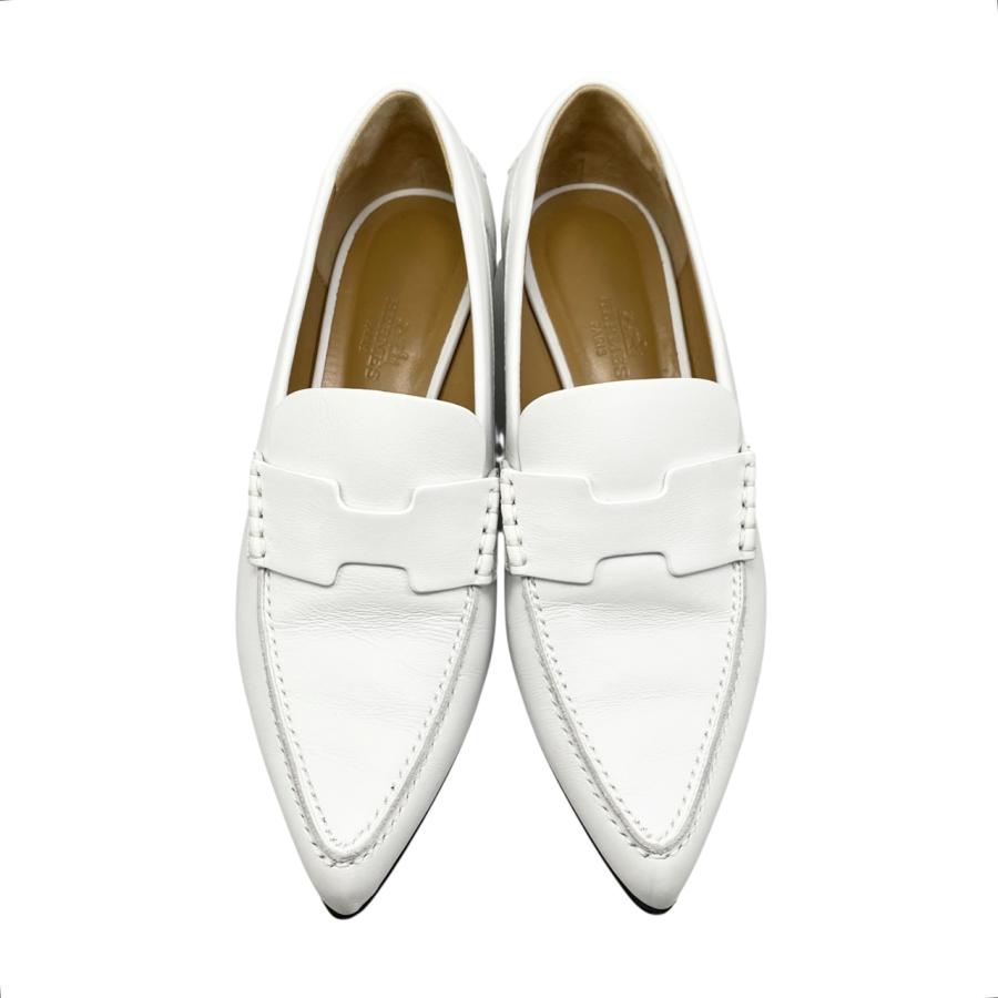 HERMES（エルメス） パンプス グロリアス Hロゴ 35サイズ レザー