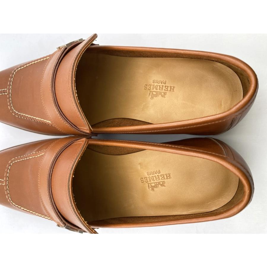 HERMES（エルメス） ローファー ブラウン 革靴 シューズ 茶色 サイズ40