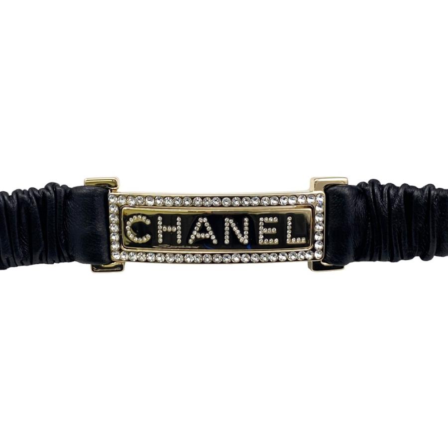 CHANEL（シャネル） ベルト AA8499 ラムスキン ブラック 箱・保存袋