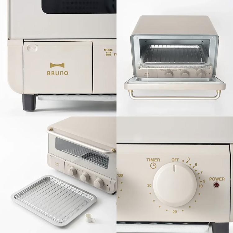 BRUNO スチーム＆ベイク トースター BOE067 : LIFE LUCK ヤフー店