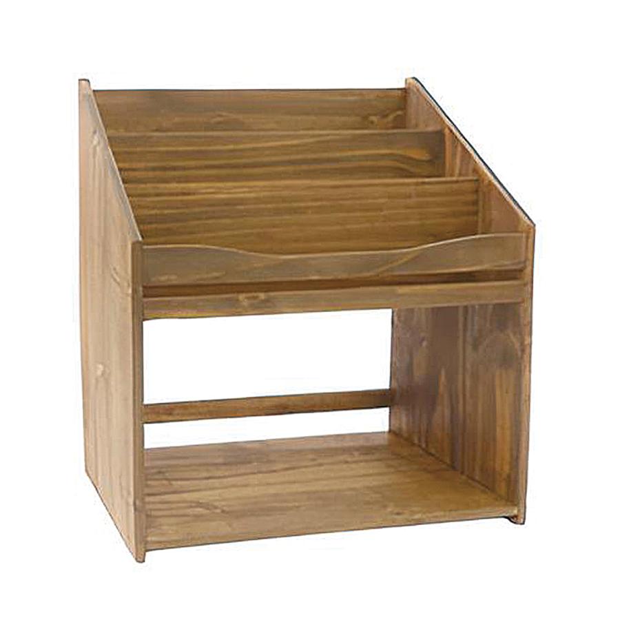 Creer マガジンラック ナインマーケ 木製 ラック 絵本 雑誌 絵本棚