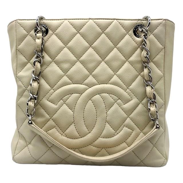 CHANEL（シャネル） チェーントートバッグ マトラッセ キャビアスキン