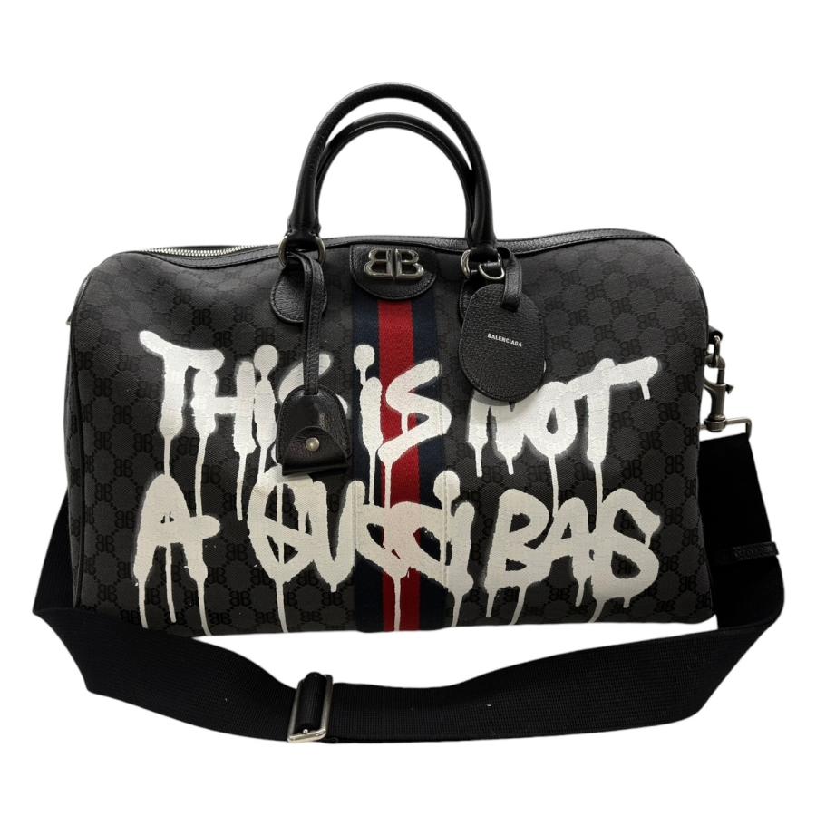 GUCCI（グッチ） グッチ×バレンシアガ ボストンバッグ 2WAY 680124 GG