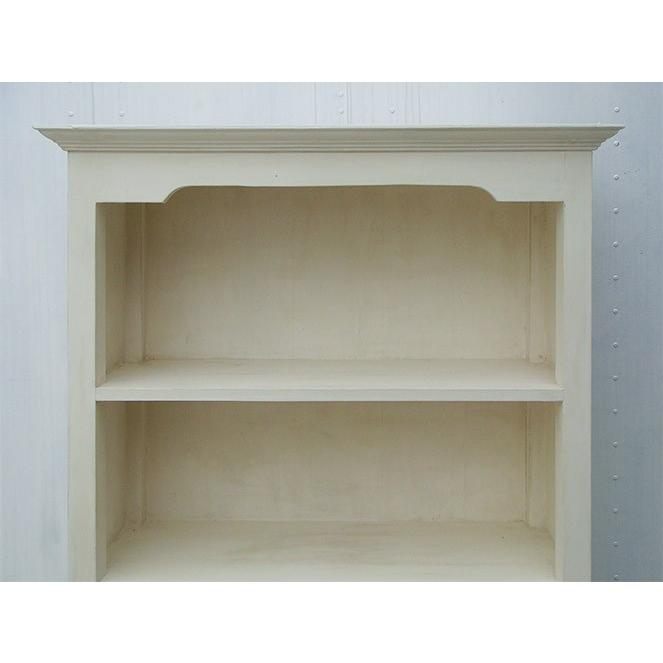 ハイシェルフ 本棚 ブックシェルフ 店舗什器 木製 無垢 白