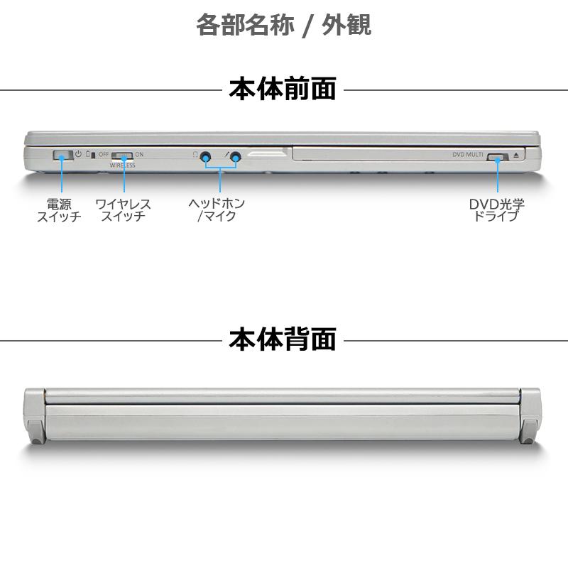 Let's note SX Panasonic CF-SX3 高性能 第4世代 Core i5 メモリ 8GB