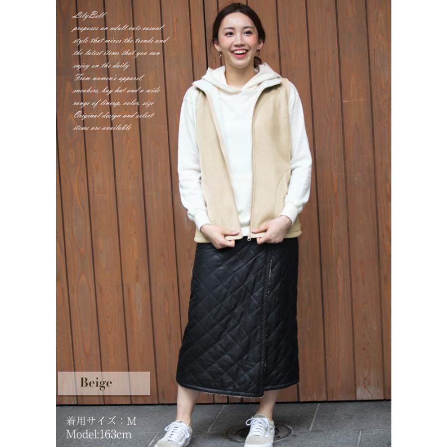 フリースベスト レディース フリース ベスト 秋 冬 ジップアップ 無地