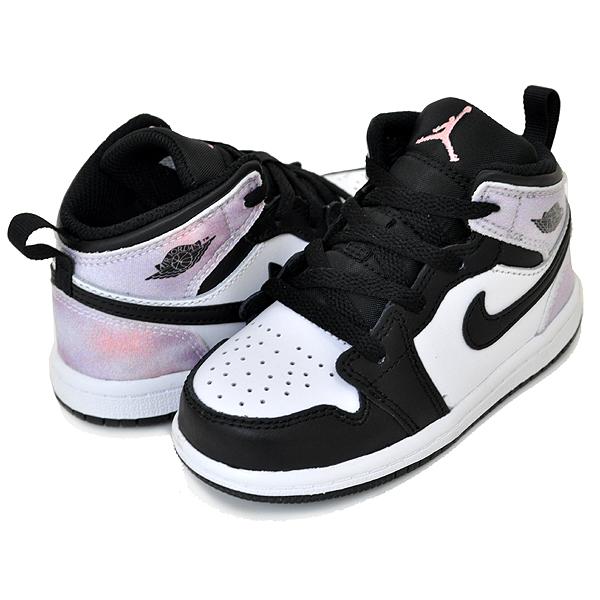 エア ジョーダン 1 NIKE JORDAN MID SE(TD) black/bleached coral
