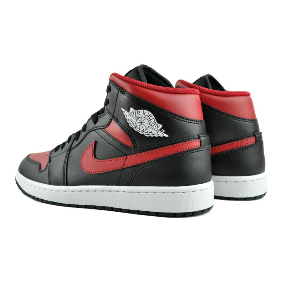 エア ジョーダン 1 NIKE AIR JORDAN MID blk/varsity red-summit wht