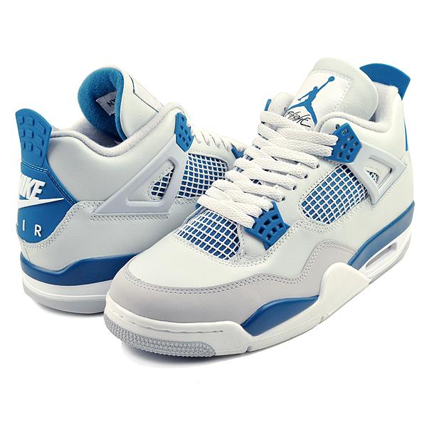 エア ジョーダン 4 NIKE AIR JORDAN RETRO MILITARY BLUE off white