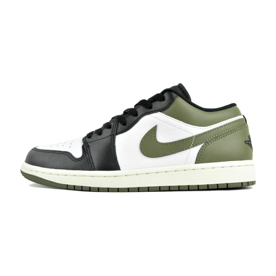 エア ジョーダン 1 NIKE AIR JORDAN LOW blk/wht-medium olive 553558