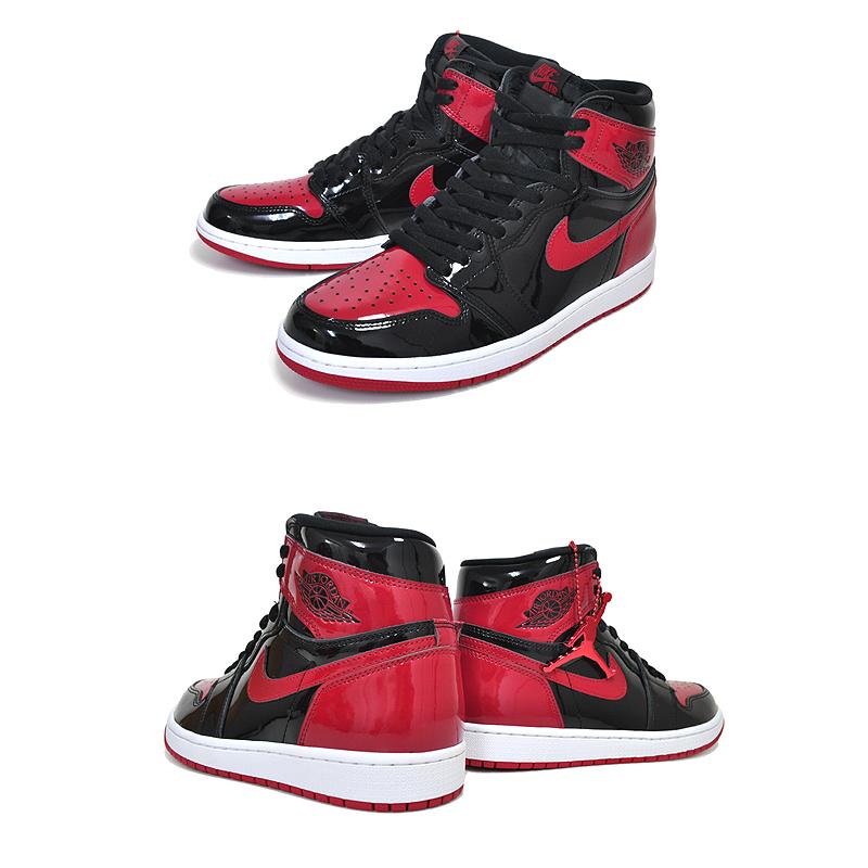 エア ジョーダン 1 NIKE AIR JORDAN RETRO HI OG PATENT BRED black