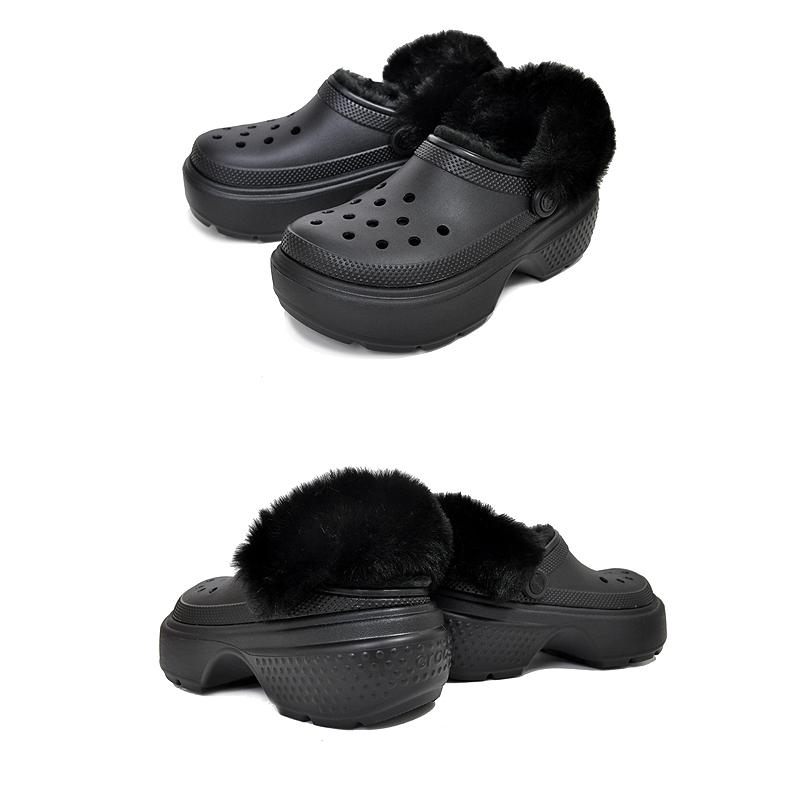 crocs（クロックス） crocs STOMP LINED CLOG BLACK 208546-001