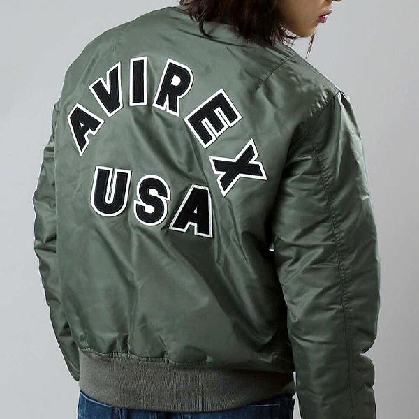 AVIREX（アヴィレックス） AVIREX MA-1 COMMERCIAL LOGOFLIGHT JACKET