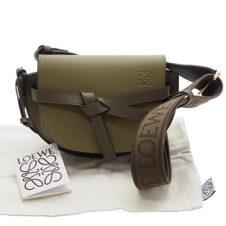 LOEWE（ロエベ） ゲートデュアル バッグ ミニ ソフトカーフ＆ジャ