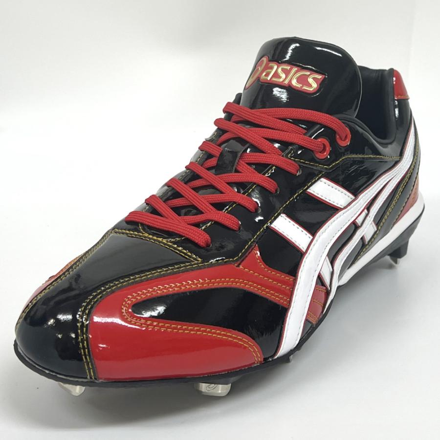 ASICS（アシックス） 【サイズ交換送料無料】ブラック×レッド 野球