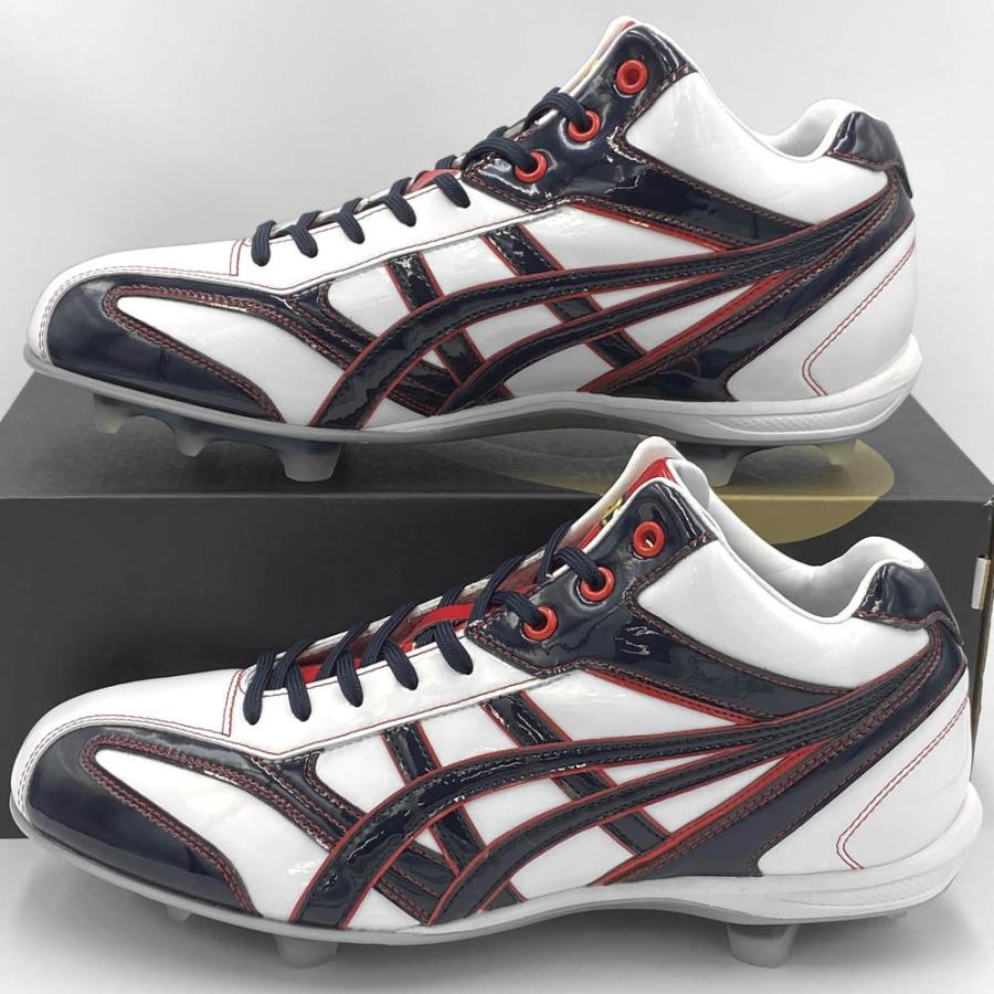 ASICS（アシックス） 【サイズ交換送料無料】ホワイト×ネイビー 野球