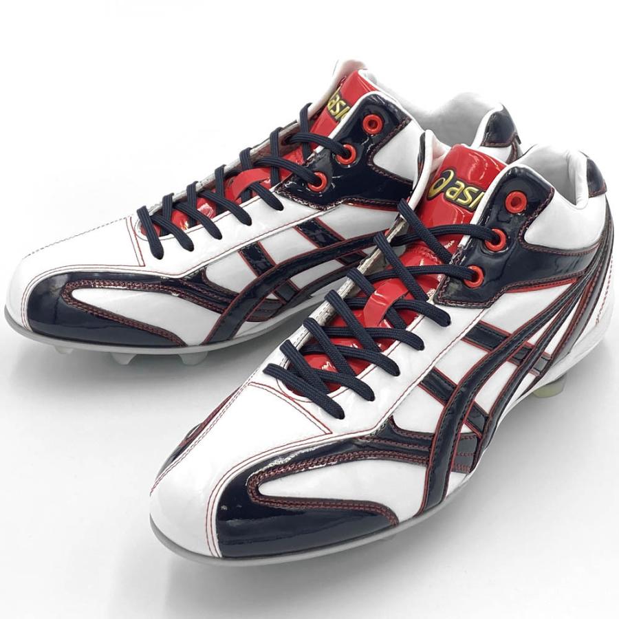 ASICS（アシックス） 【サイズ交換送料無料】ホワイト×ネイビー 野球