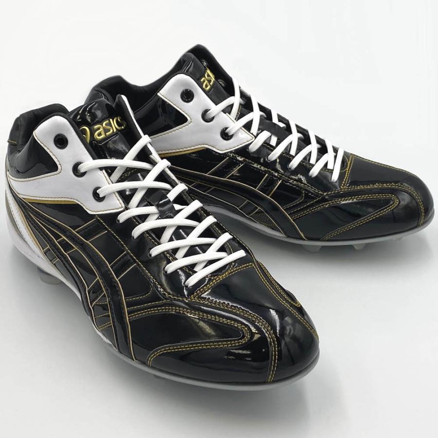 ASICS（アシックス） 【サイズ交換送料無料】ブラック×ゴールド 野球