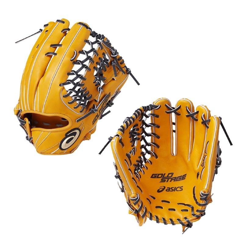 ASICS（アシックス） 野球 軟式グラブ/グローブ 外野手用 ゴールド