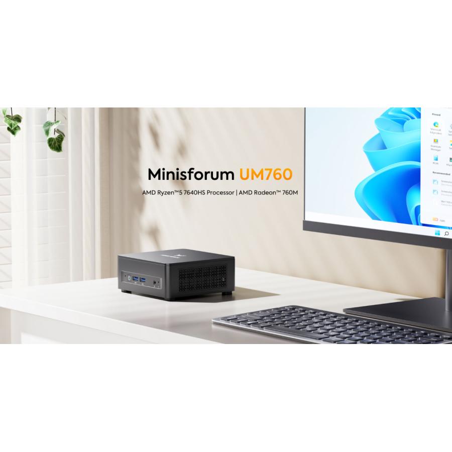 MINISFORUM ミニPC UM760 メモリ32GB ストレージ1TB AMD Ryzen 5