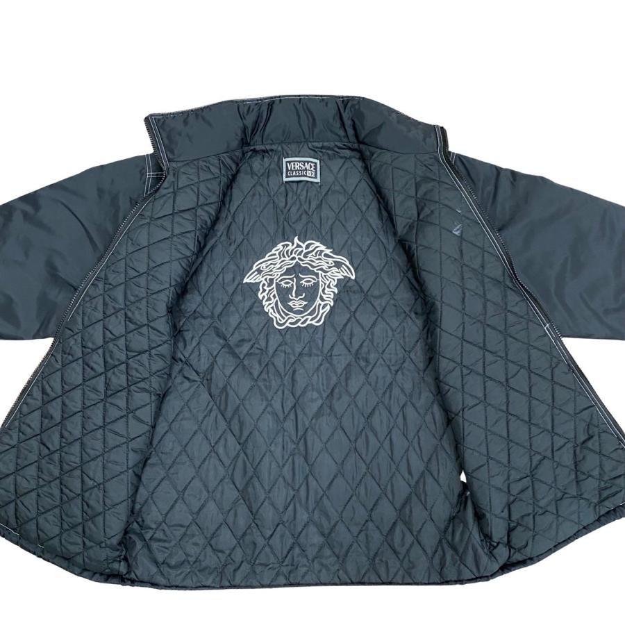 極 美品 VERSACE ヴェルサーチ メデューサ ロゴ 刺繍 ナイロン
