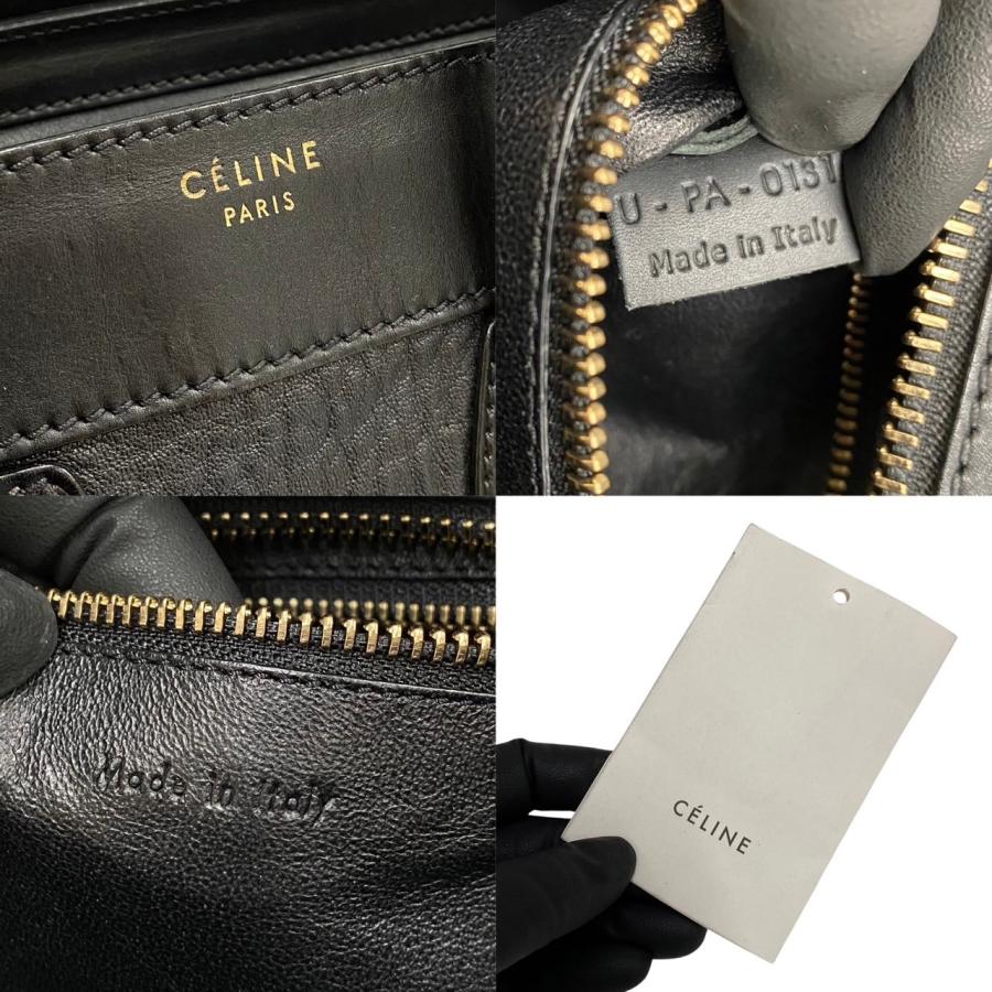 CELINE（セリーヌ） 極 美品 希少品 ラゲージ マイクロショッパー ロゴ